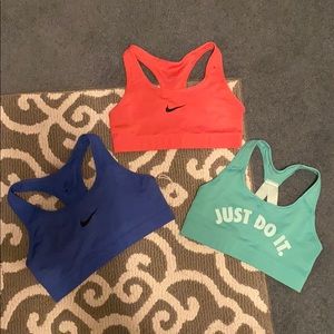 Bundle of three Nike Sports Bras